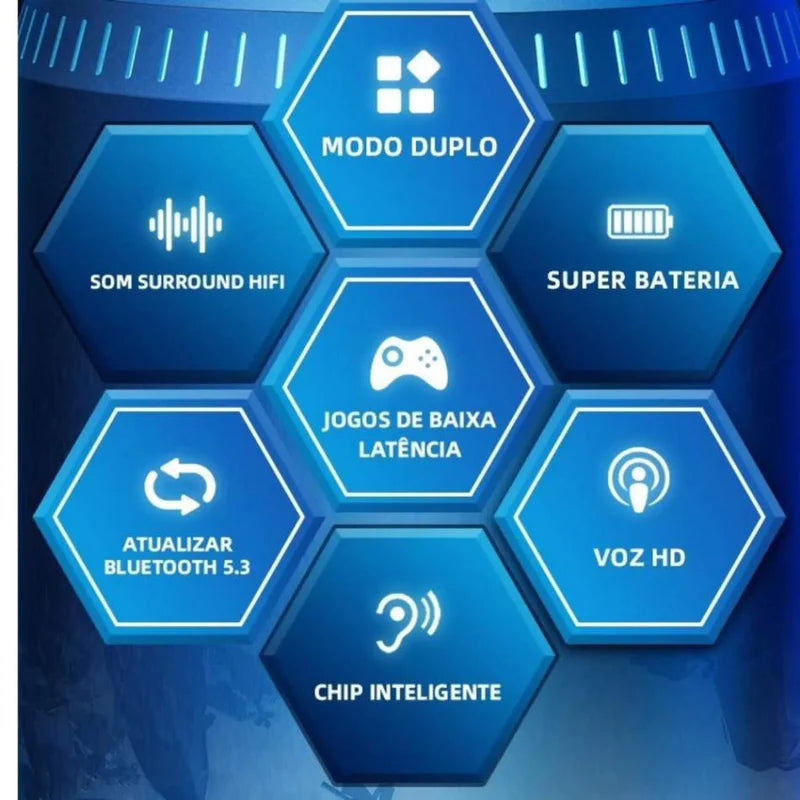 Lenovo GM2 Pro Bluetooth 5.3 fone de ouvido