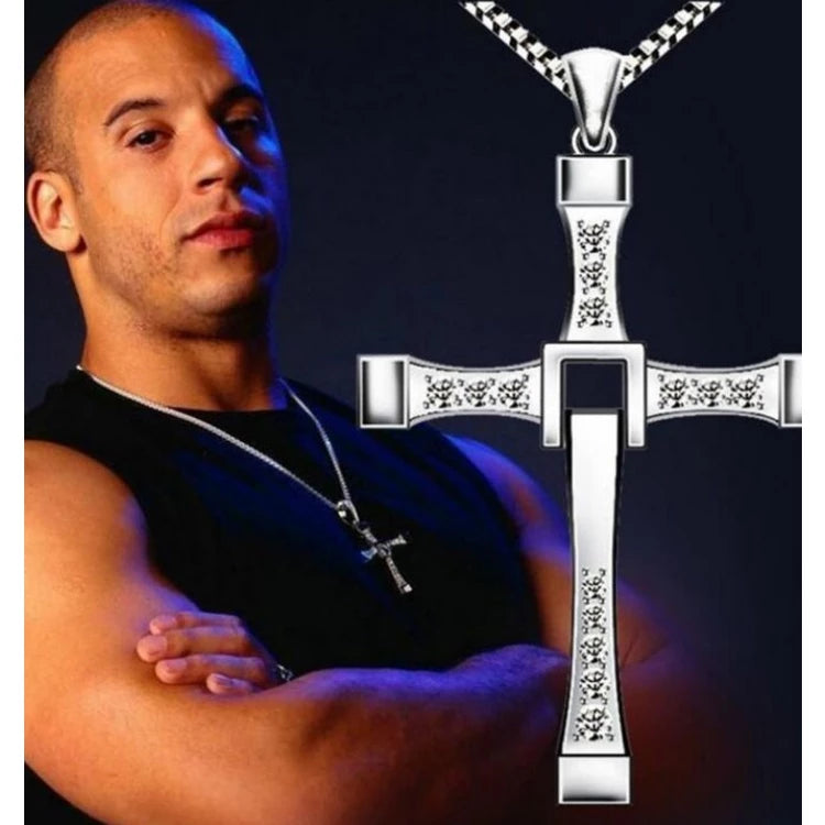 Colar Corrente Cruz Vin Diesel Dominic Toretto Velozes e Furiosos Corrente Cruz